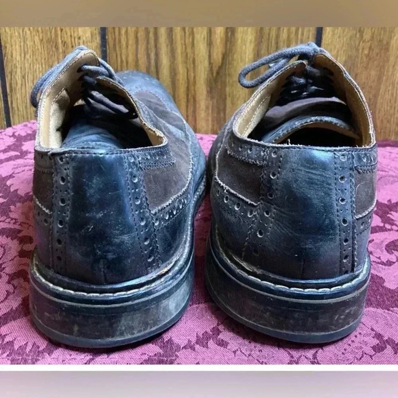 Men COLE HAAN Brown Leather Suede Lace Up Oxford Wingtip Shoes Sz 10.5 main image 8